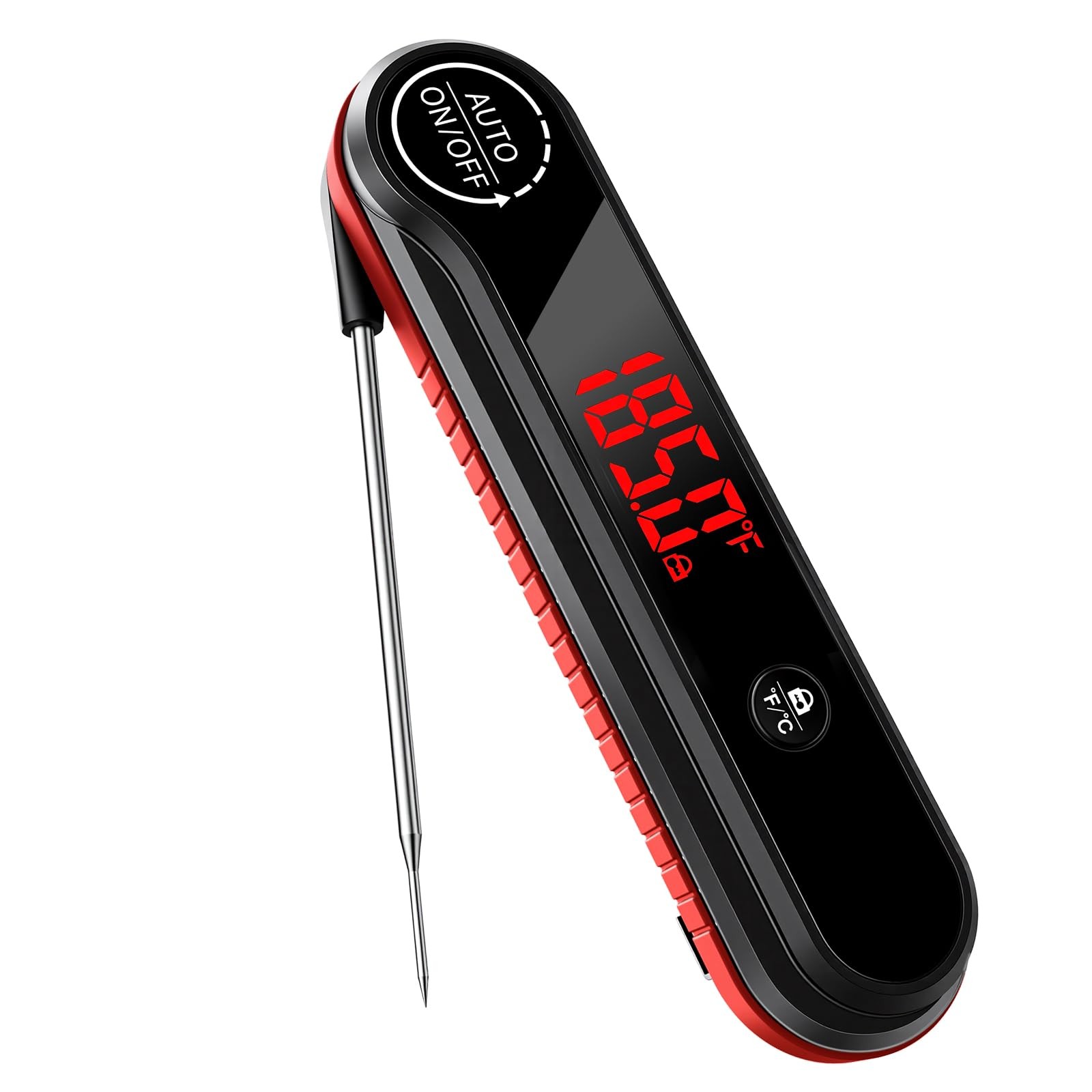 0.3s Ultra‑Fast Instant Read Meat Thermometer IP67 Waterproof Food Thermome...