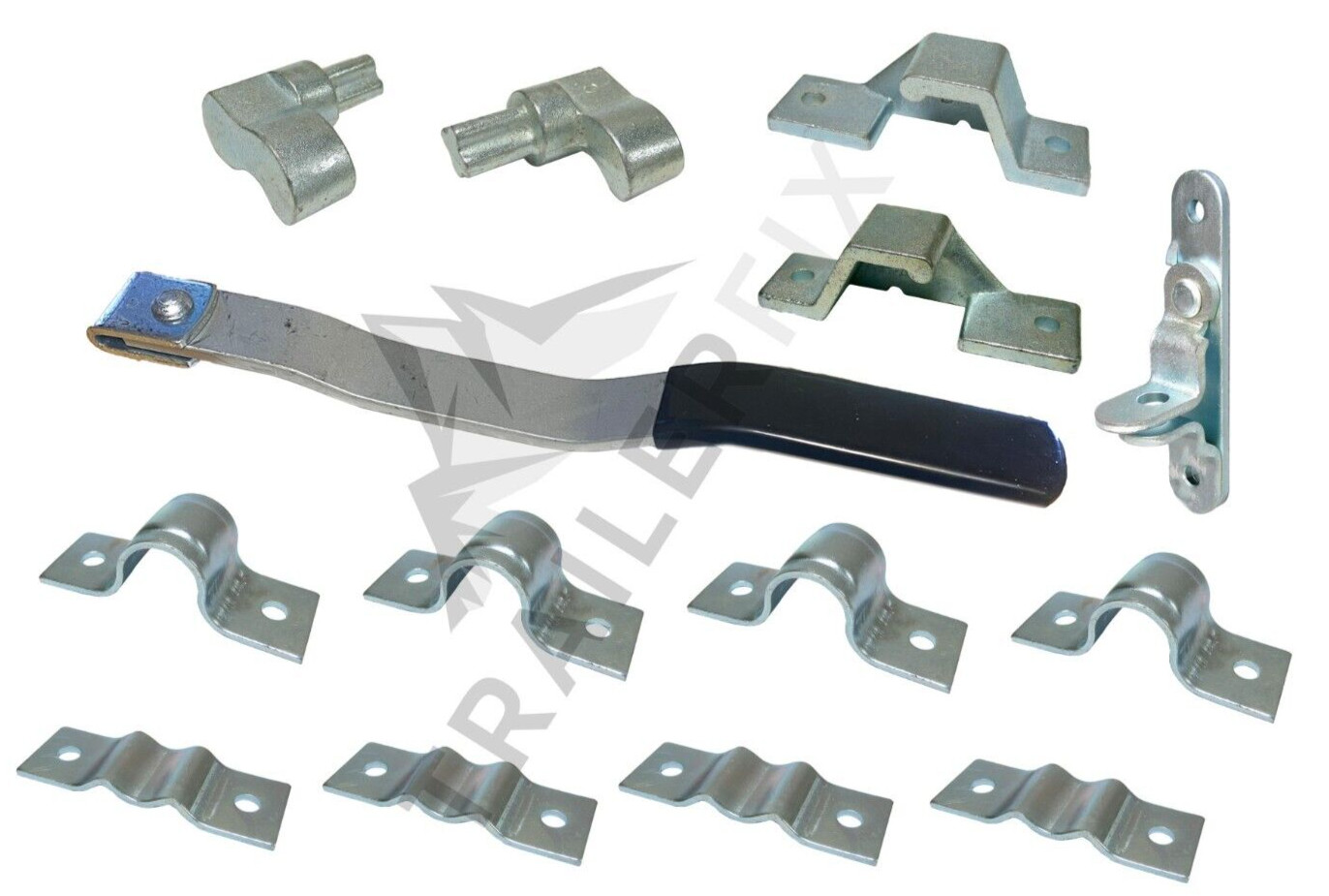 Cargo Trailer Side Two Point Door Cam Bar Action Door Lock Latch Kit