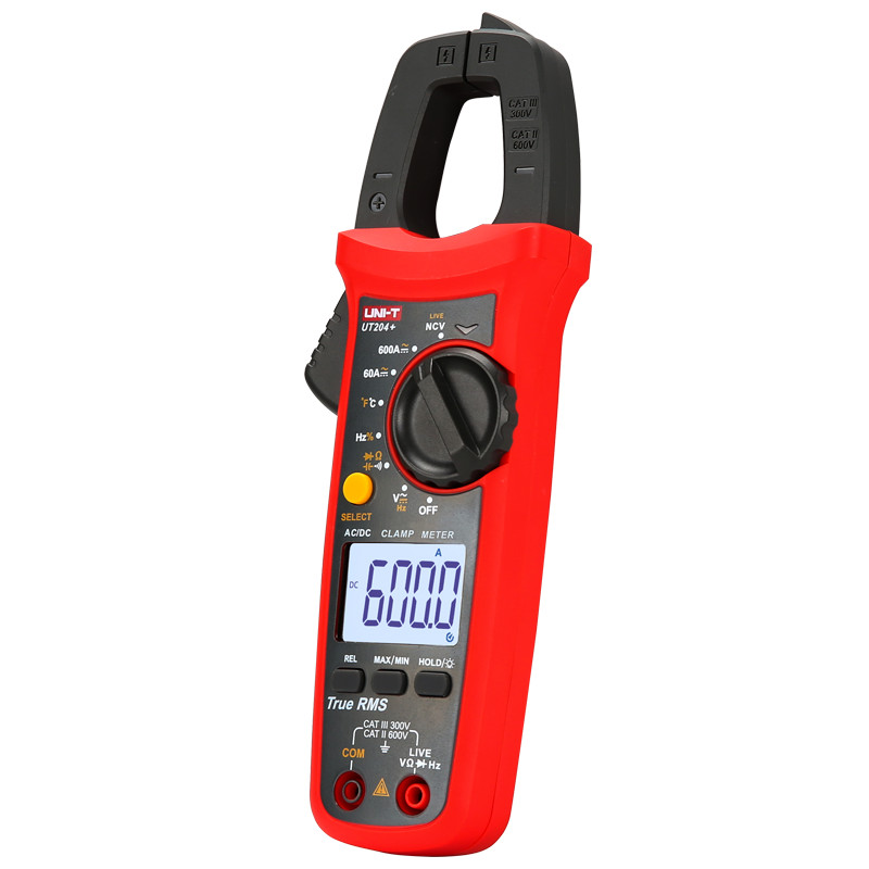 UNI-T UT204+ Digital Clamp Meter True RMS NCV AC DC Current Voltage Tester