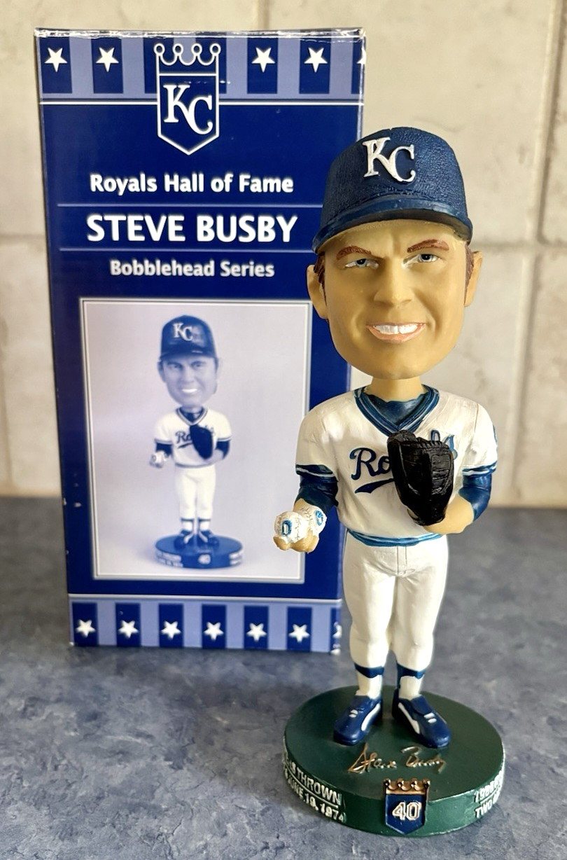 Steve Busby, Kansas City Royals, Hall of Fame Bobblehead, SGA 7/28/07