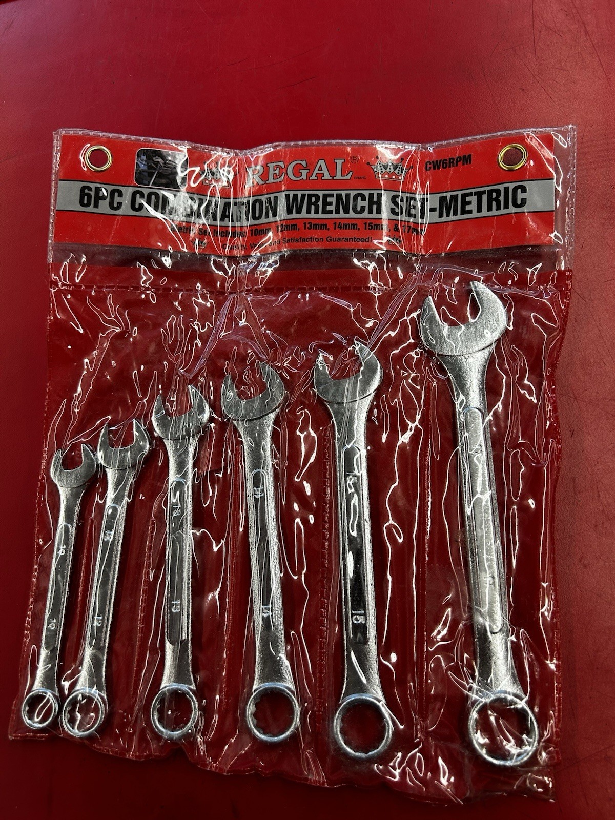REGAL 6PC METRIC COMPINATION WRENCH SET CW6RPM NEW IN PACKAGE