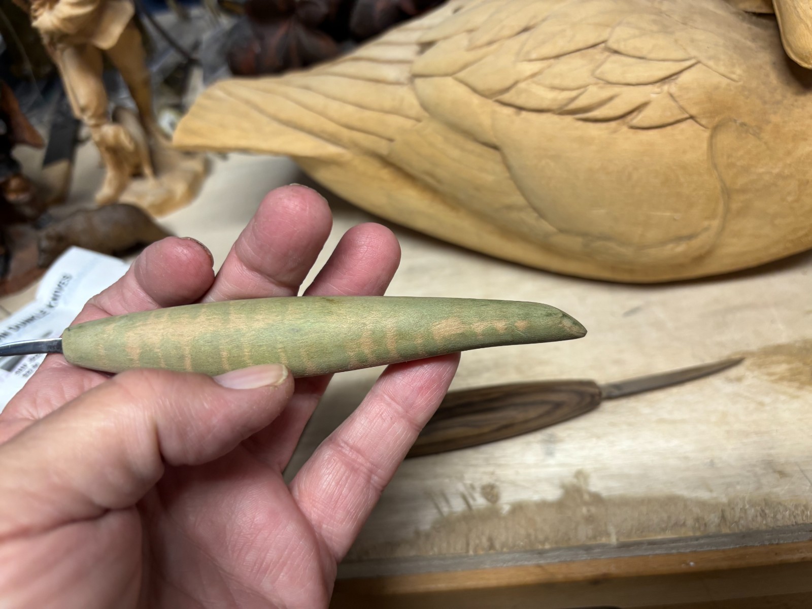 2 WoodCarving Knives Made By John Dunkle