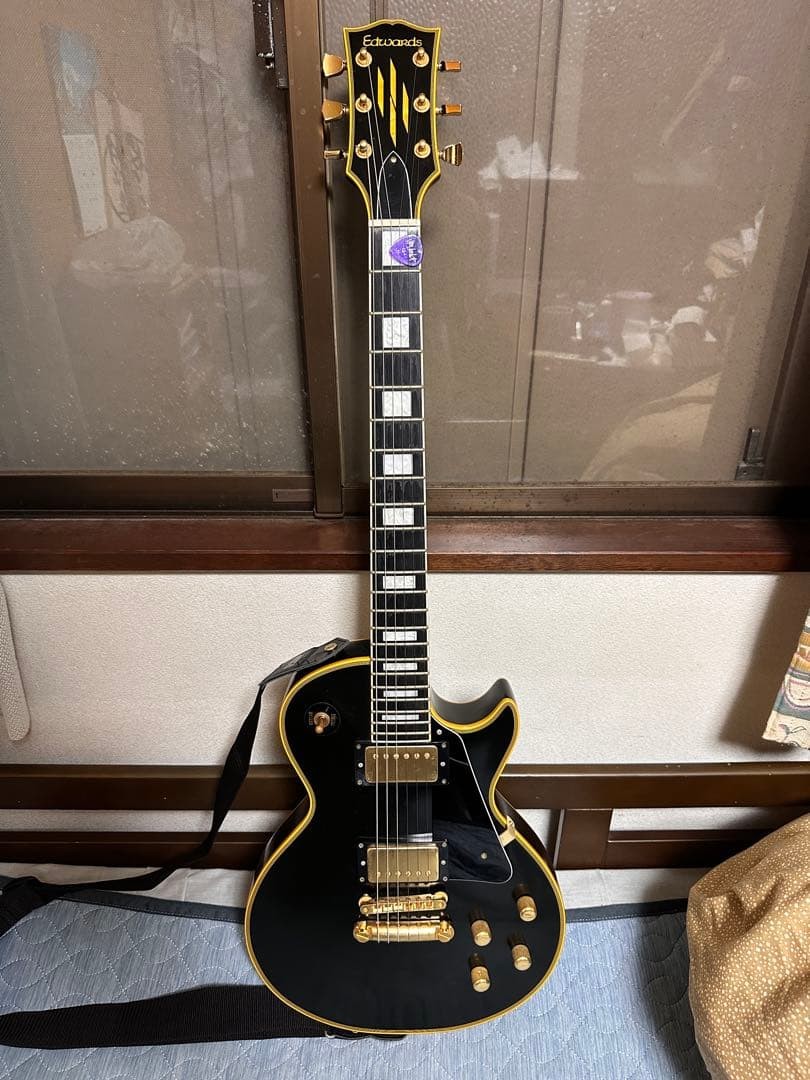 Edwards E-Lp-98Ltc Blk Les Paul Custom Electric Guitar