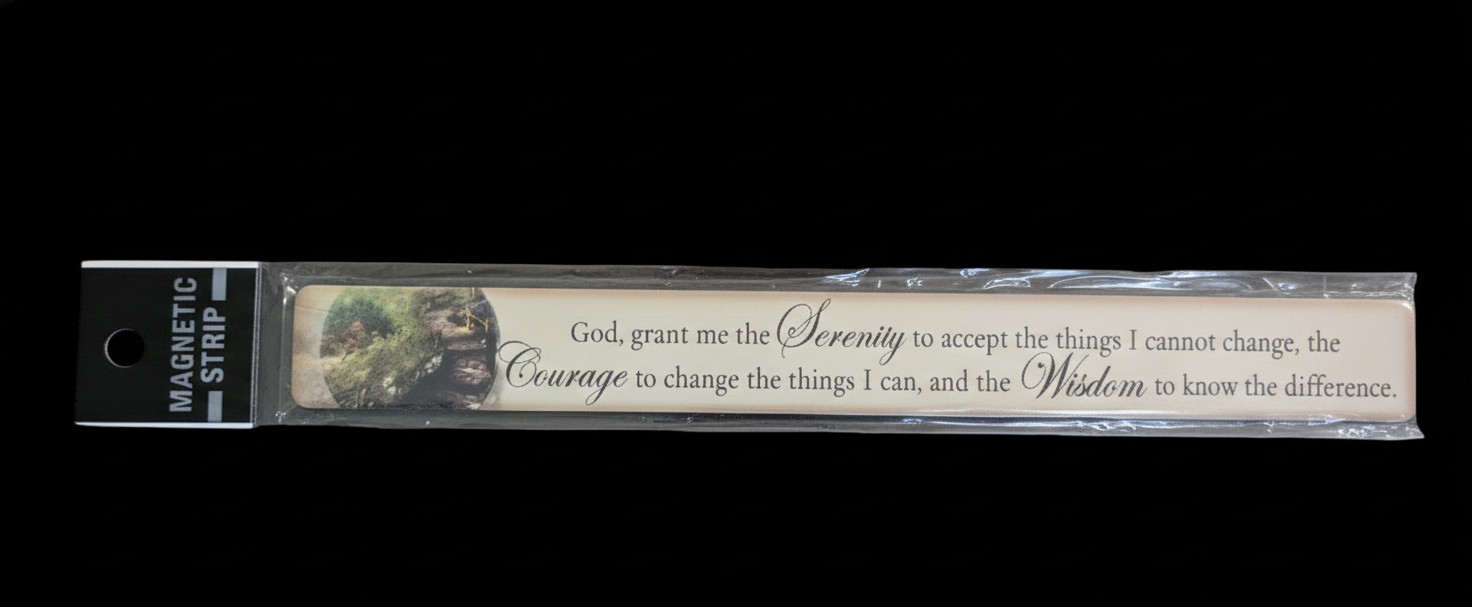 NEW Magnetic Strip Bible Verses Friends Serenity Beautiful 7.5" x .75"