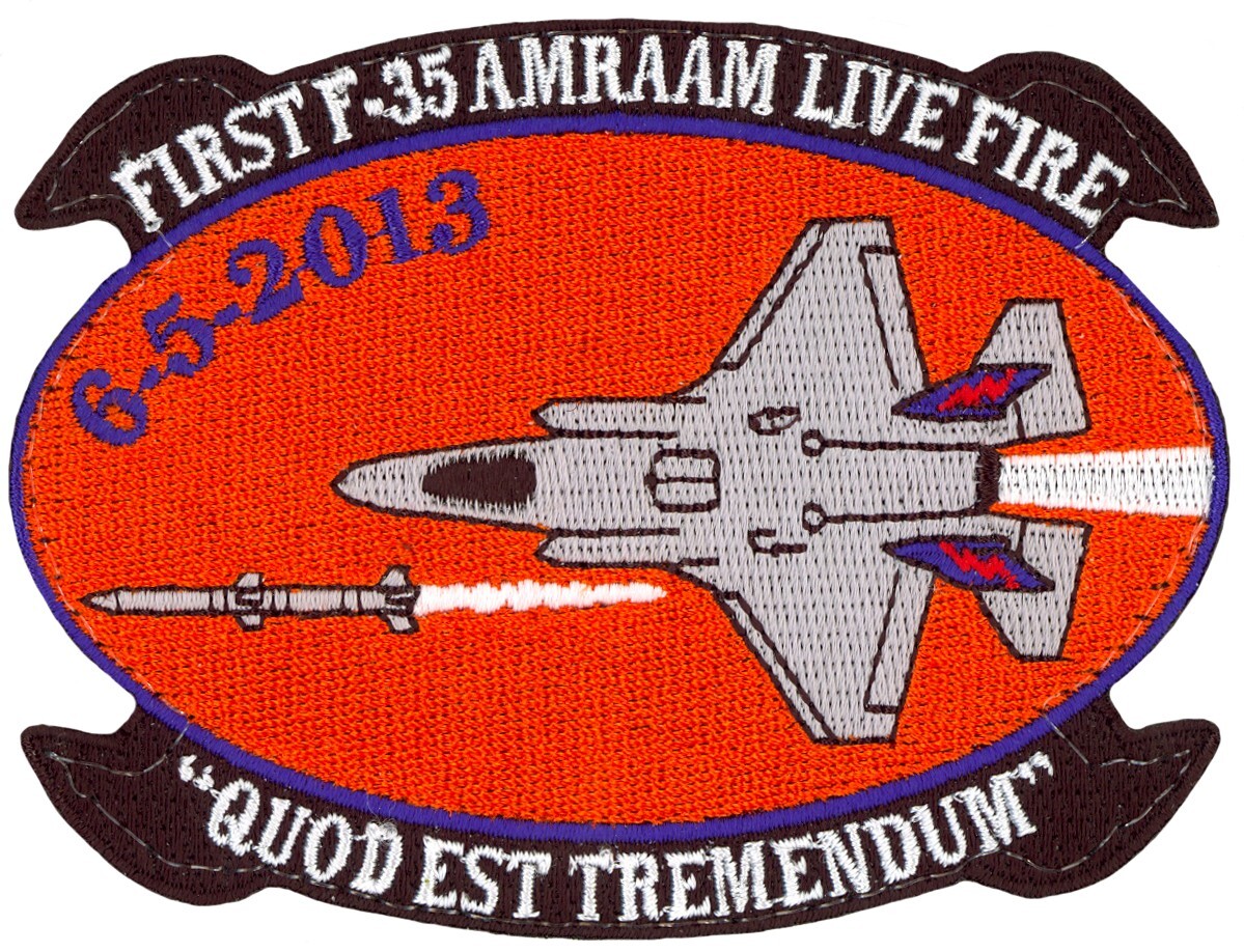 USAF 461st FLIGHT TEST SQUADRON – F-35 – AMRAAM LIVE FIRE PATCH