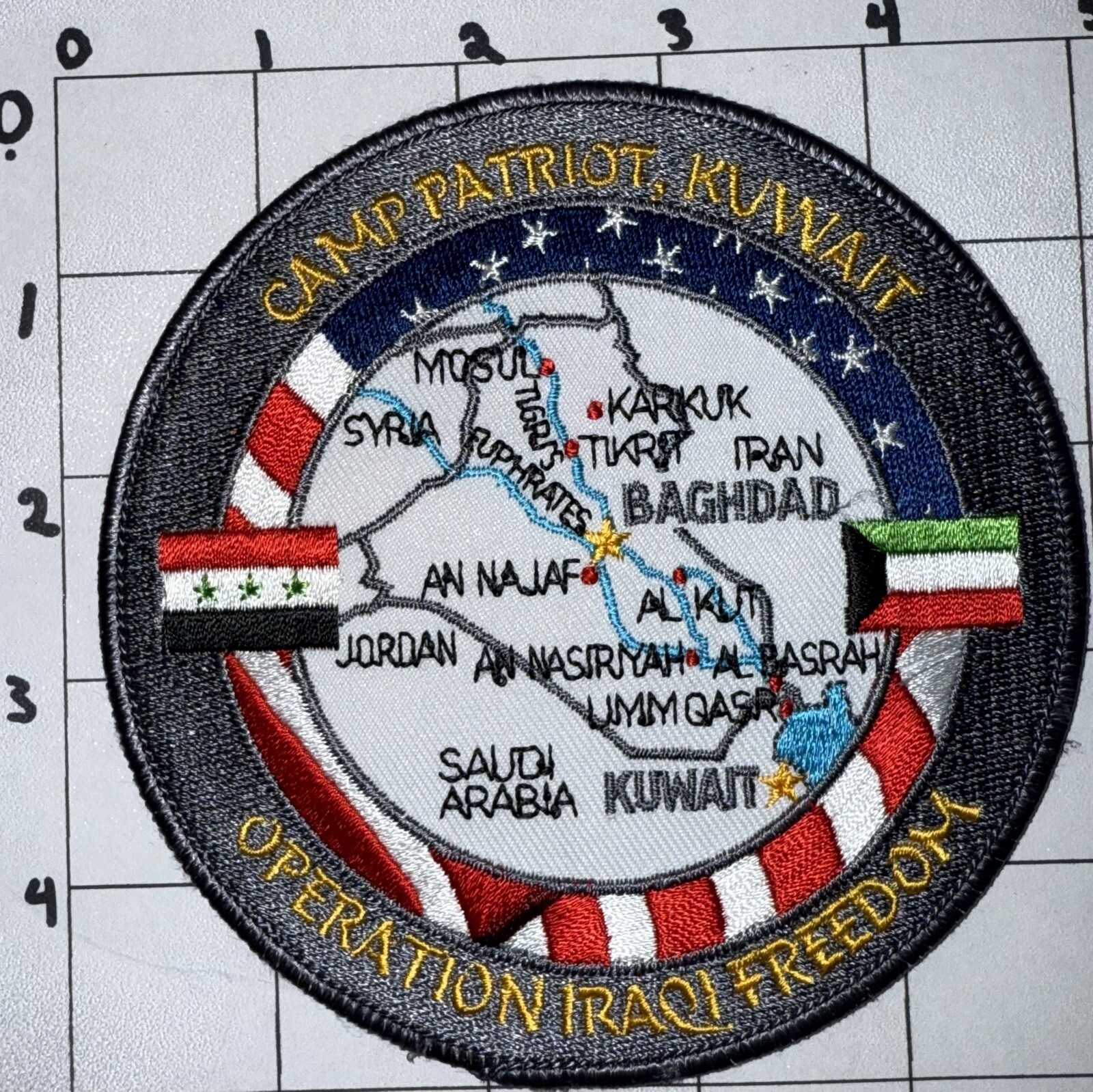 1980s- GWOT Era Coast Guard Camp Patriot Kuwait Operation Iraqi Freedom Patch 18