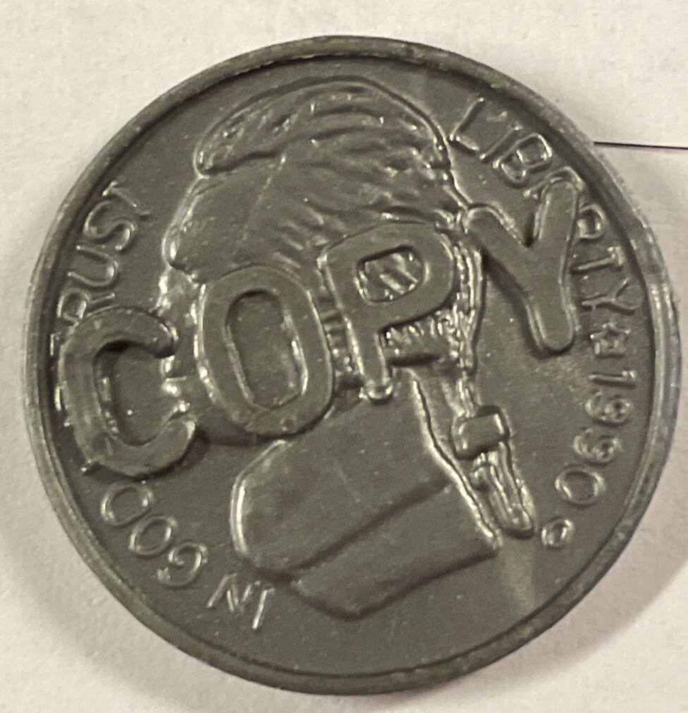 1990 O Jefferson Nickel Copy Coin  - Plastic Coin (T2)