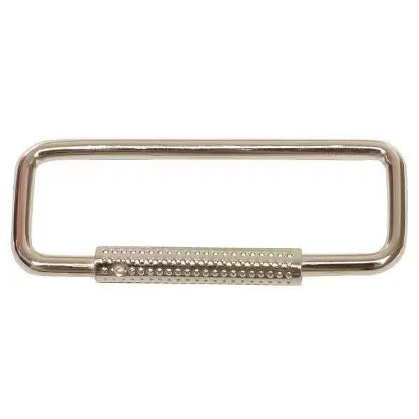 Manufacturer Varies Split Key Ring, Gray, Steel, Spring Sleeve, Nickel Plated 25
