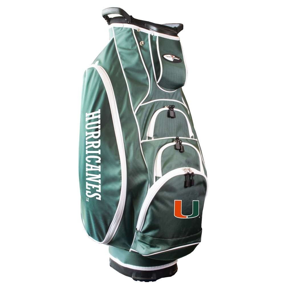 Miami Hurricanes Albatross Cart Golf Bag Green