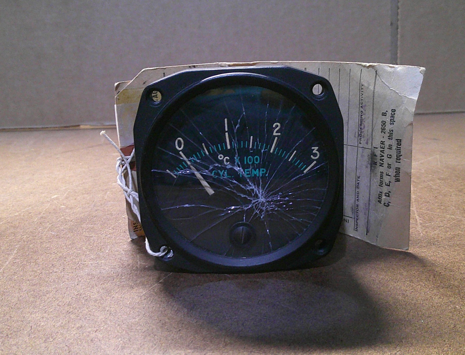 WESTON TEMPERATURE INDICATOR P/N 117663 AS REMOVED
