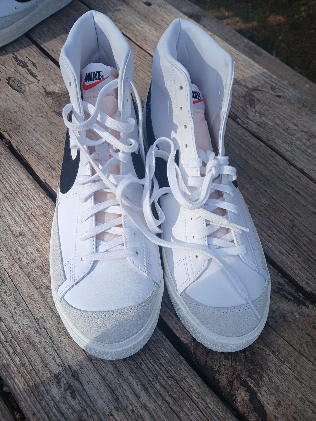 Nike Blazer Mid 77 Vintage White Black Men's Size 13 BQ6806-100 New Sneaker Shoe