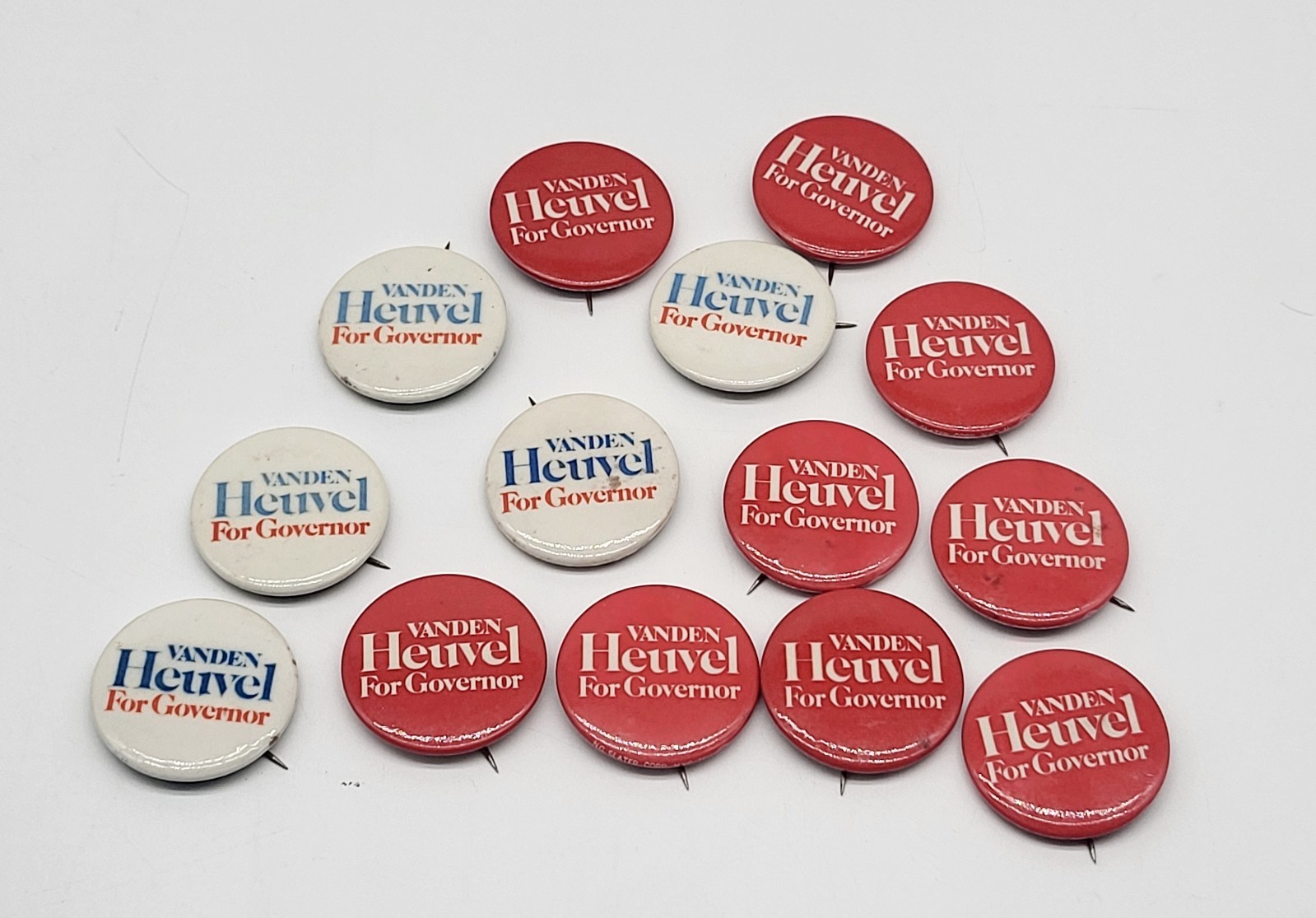 14 x 1+1/2" Political pinback button, Vanden Heuvel for New York Governor, 1970