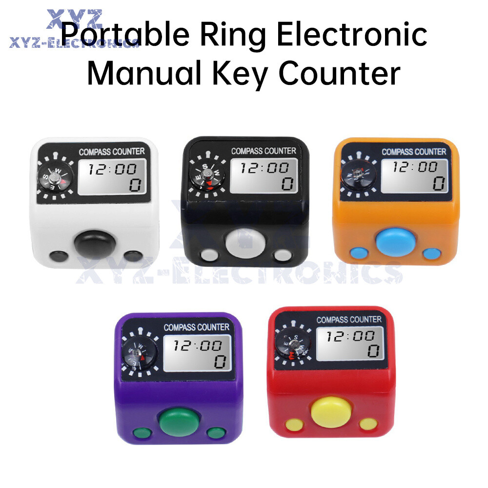 Digital Finger Counter Tally Counter Manual Knitting Row counter Clicker 0-99999