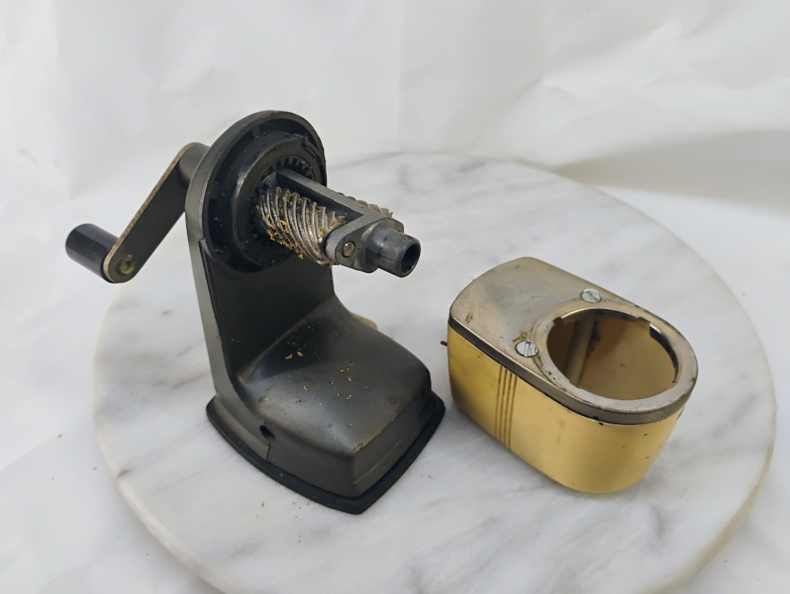 Vintage Table Mounted Sears Pencil Sharpener WORKS