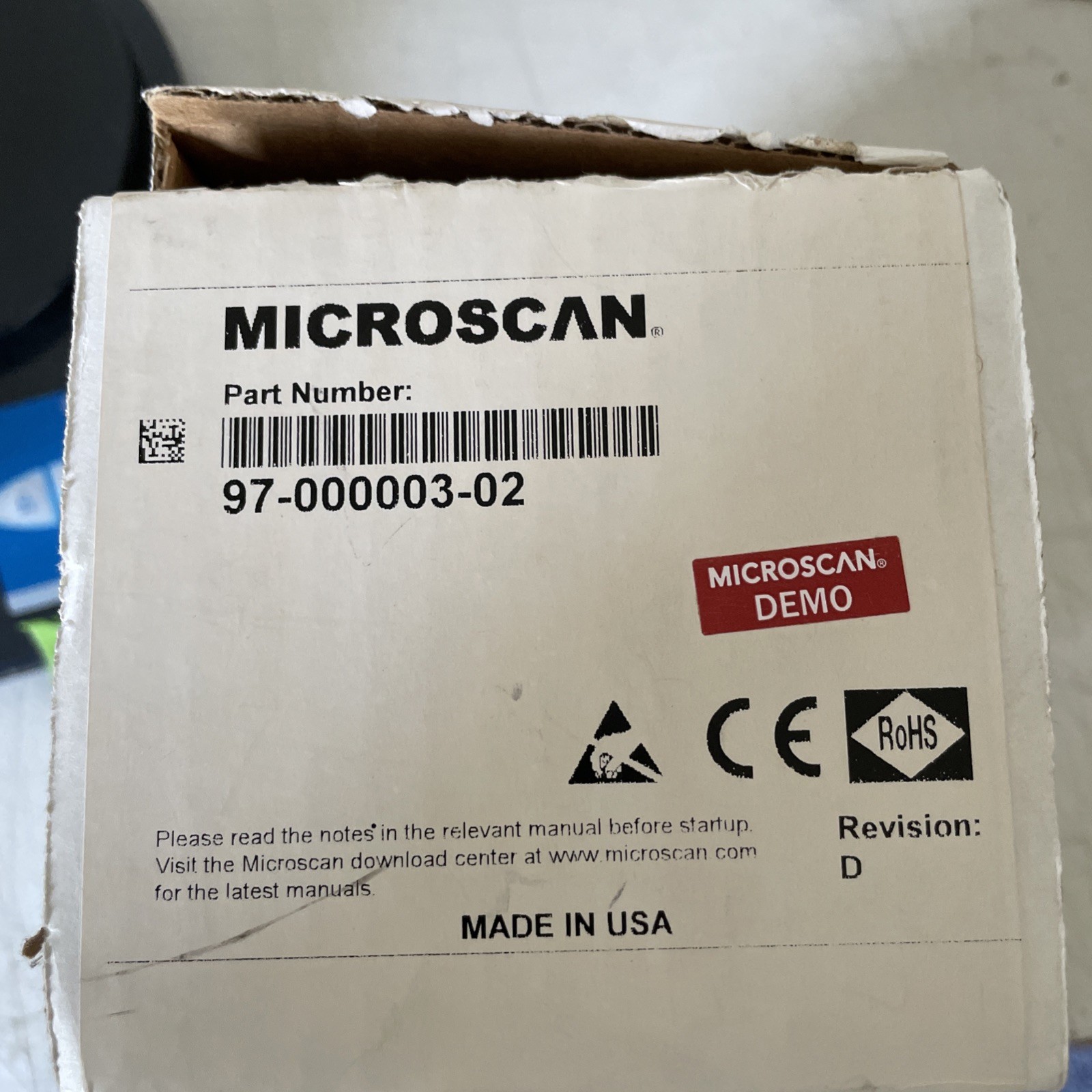 NEW Microscan 97-000003-02 24VDC 2.0A Power Supply 100-240V