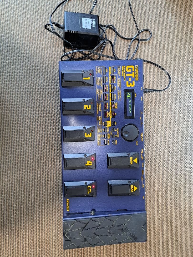 BOSS GT-3 Guitar Effects Processor Multi with AC Adapter Used