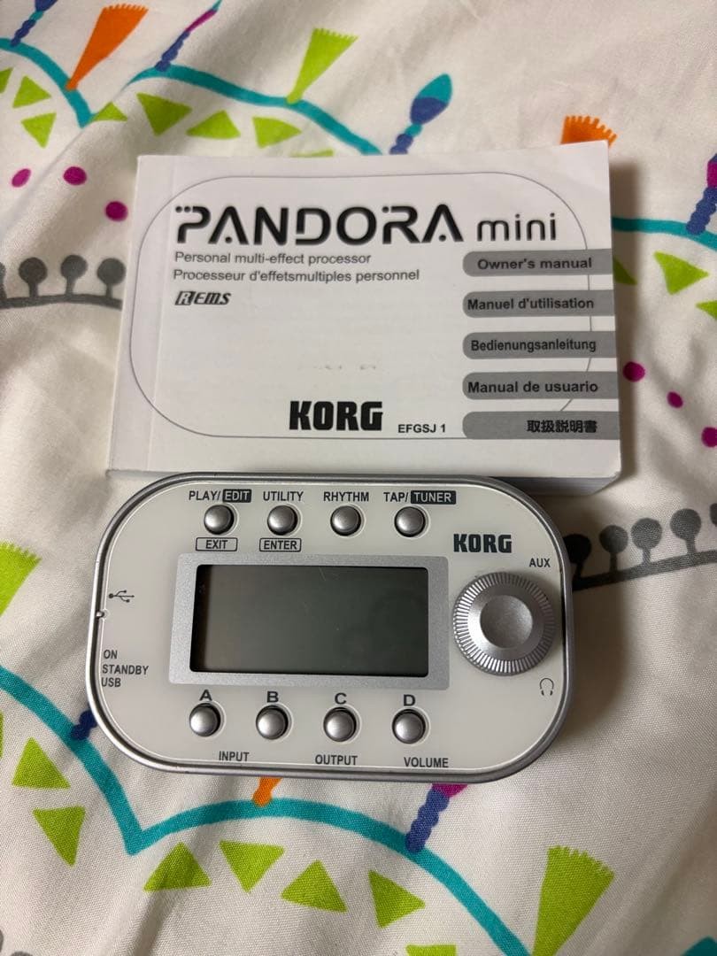 KORG PANDORA mini PX mini Guitar Bass Multi Effects Processor Manual Very Good