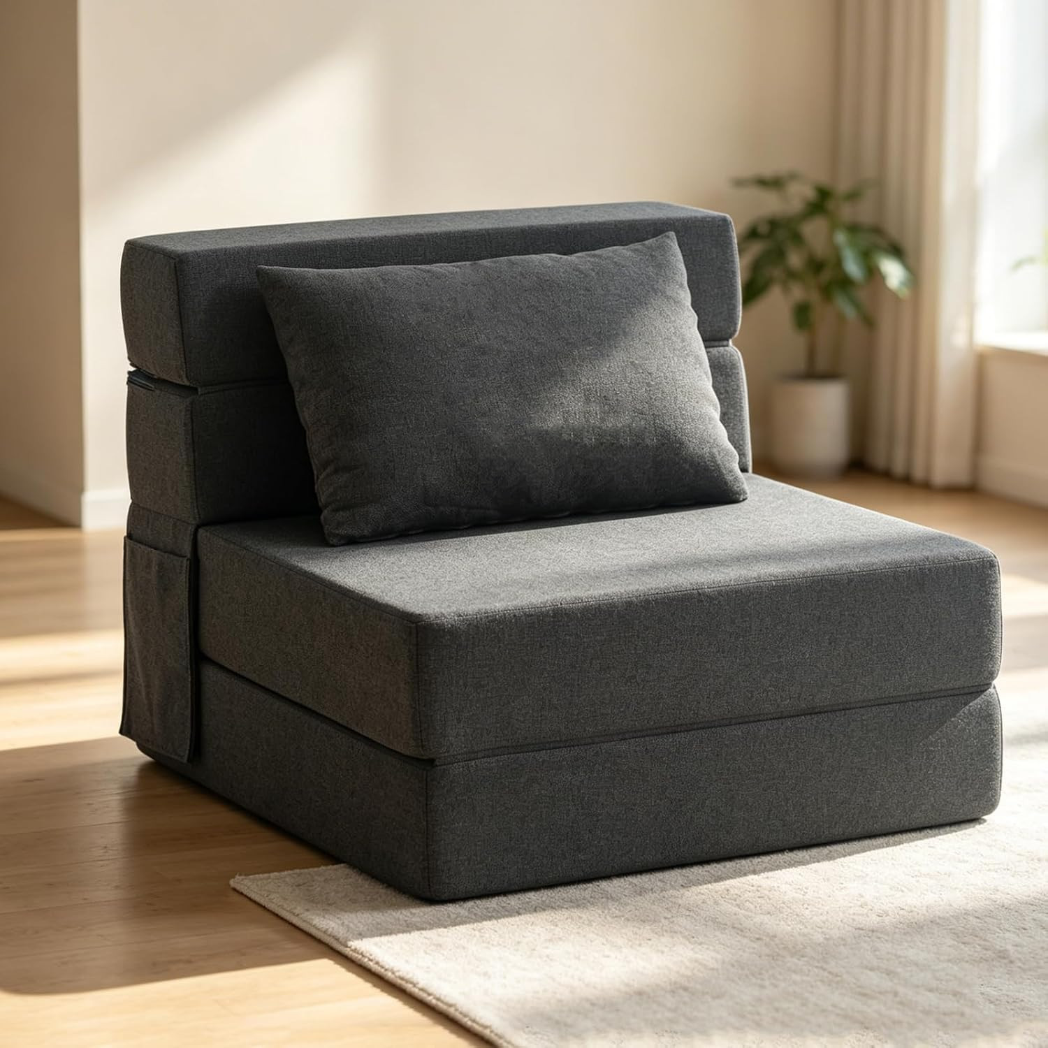 Folding Sofa Bed | Convertible Sleeper Chair Bed for Adults, Fold Out Chair to B