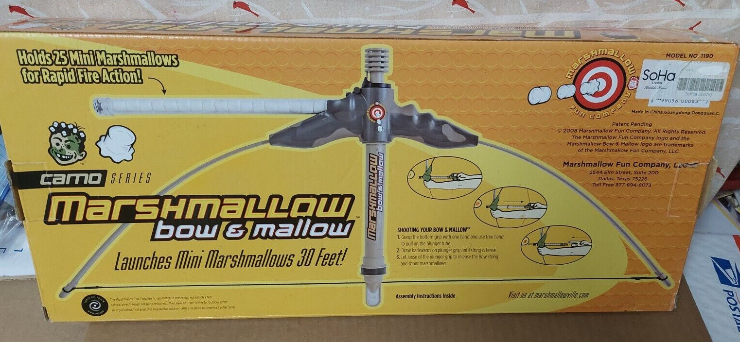Marshmallow Bow & Mallow camo series in open box