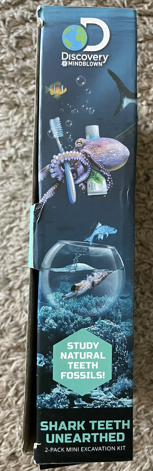 Discovery #Mindblown Shark Teeth Unearthed 2pk Mini Excavation STEM Science Kit
