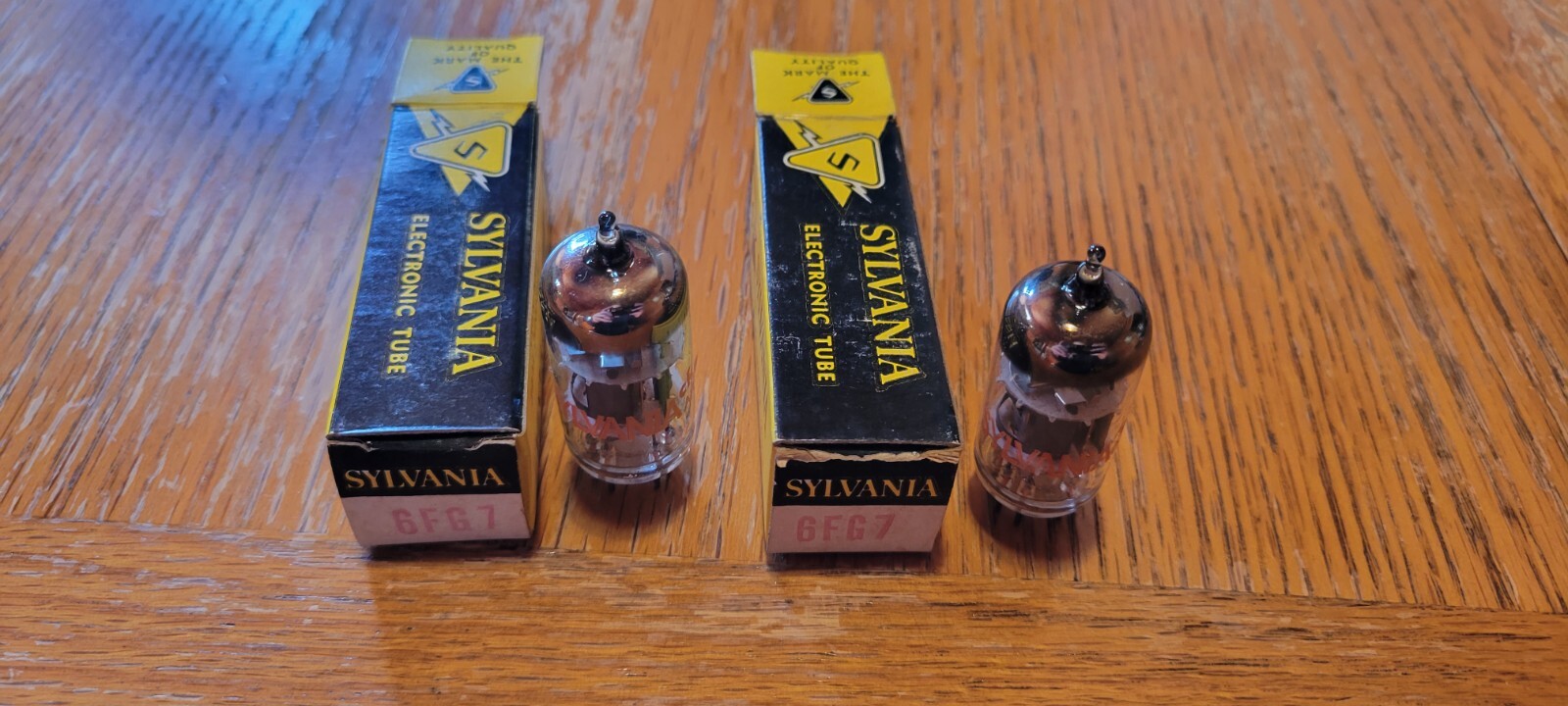 (2) Sylvania 6FG7 Vacuum Tubes Tested