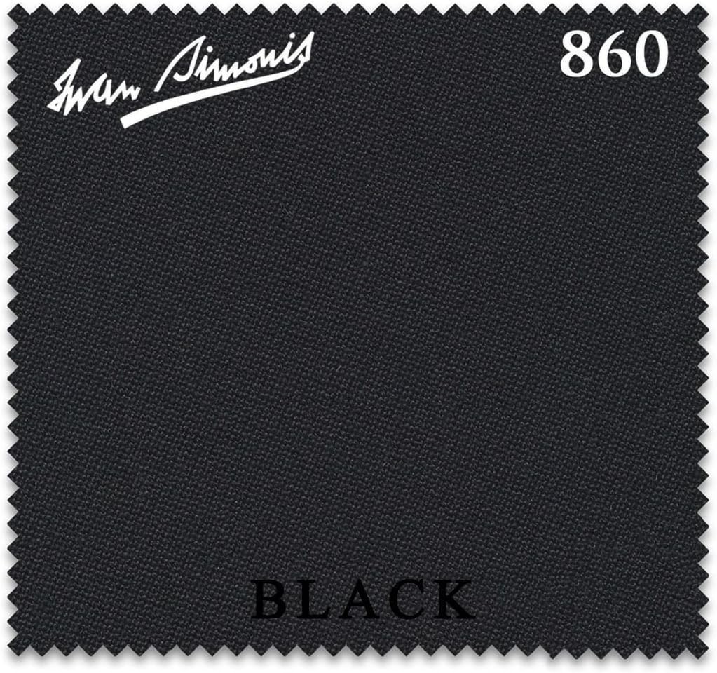 Simonis 860 Pool Table Cloth -Black 8FT