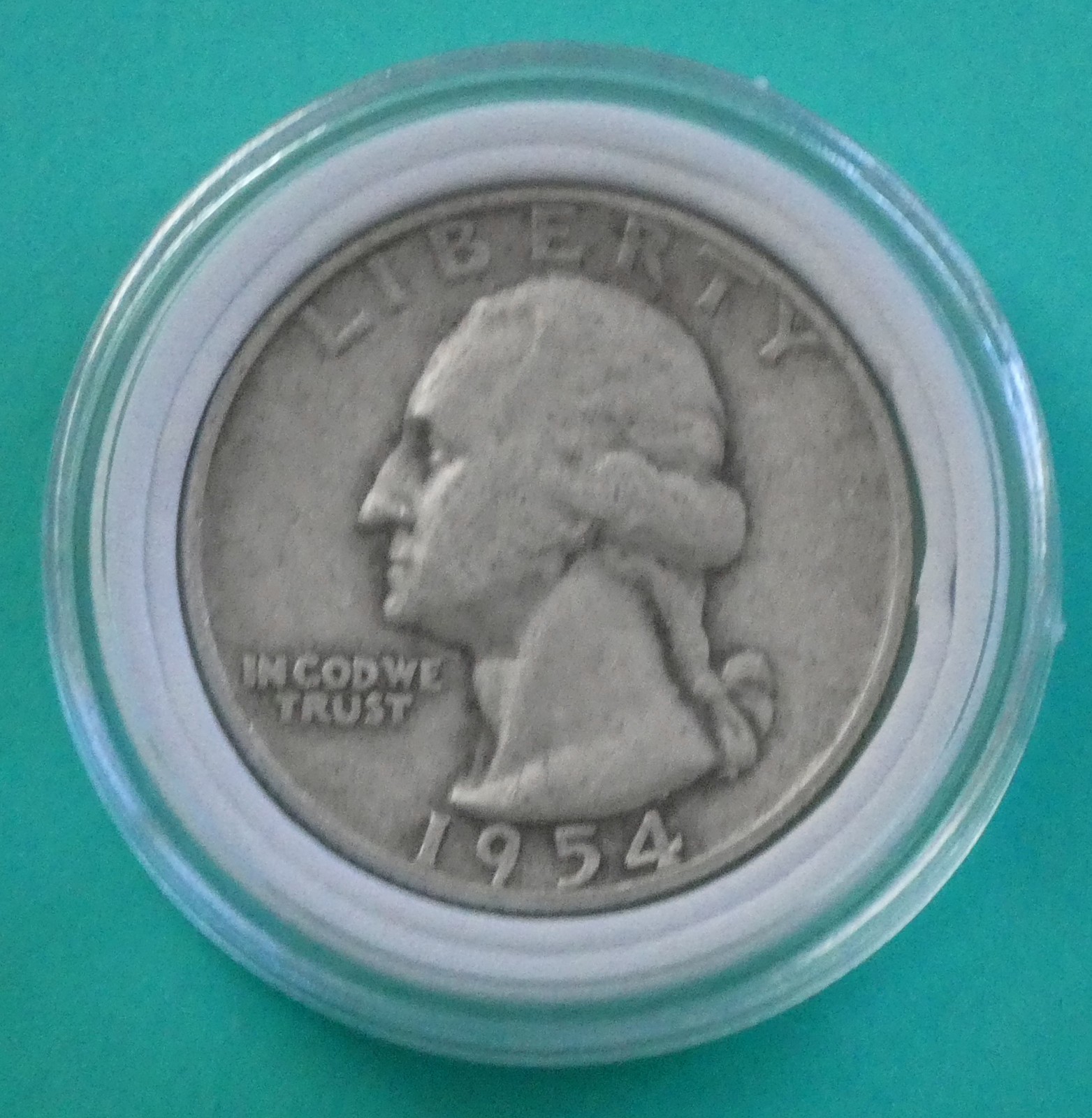 1954 Washington Quarter from Denver Mint (in capsule)