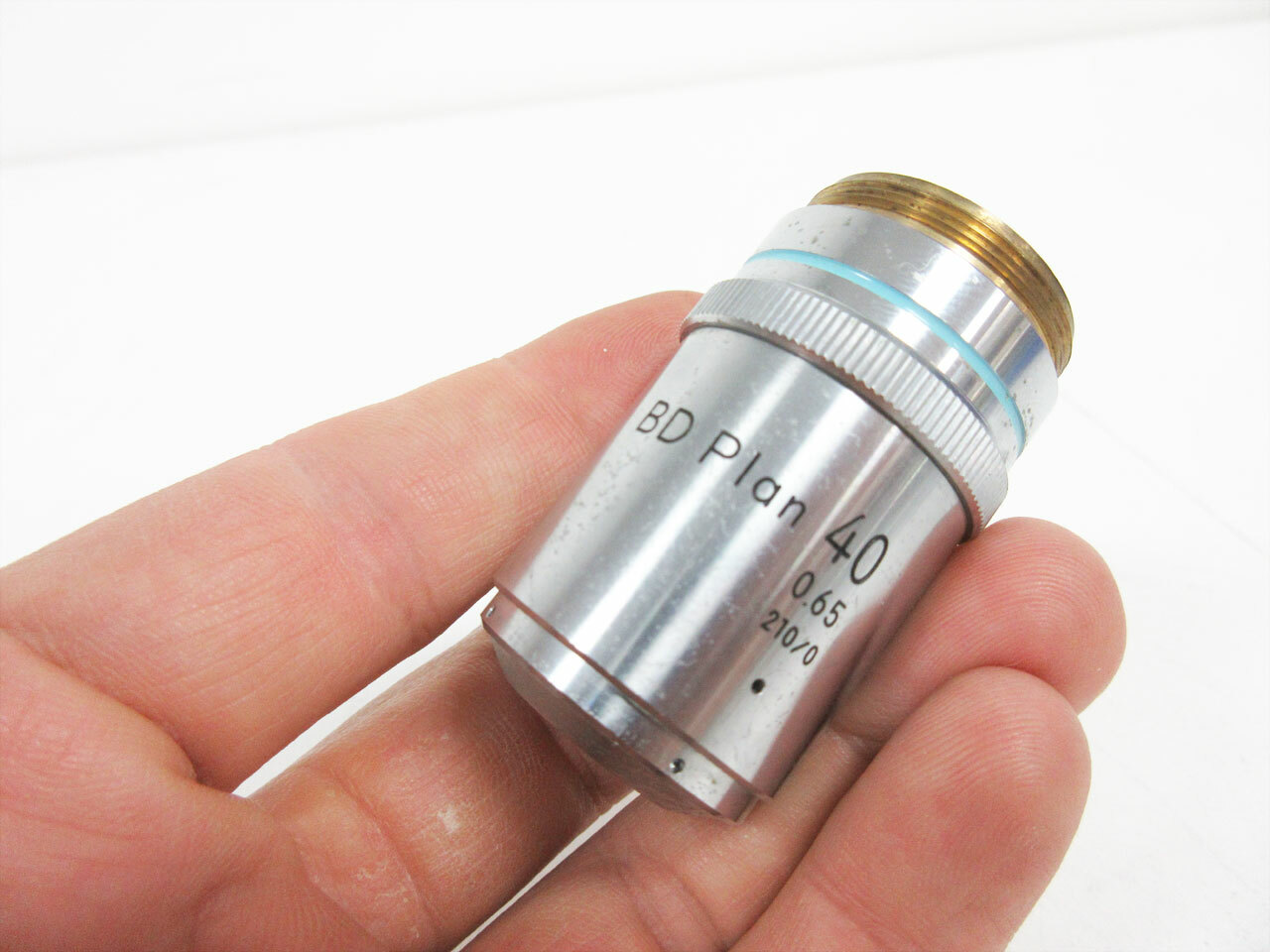 NIKON BD PLAN 40X OBJECTIVE 0.65 210/0 w\ 26 mm THREADS MICROSCOPE
