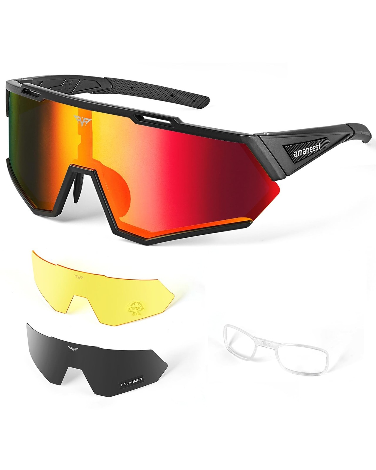 Sunglasses UV Protection Cycling Sunglasses for Men and Women,Impact Resistan...