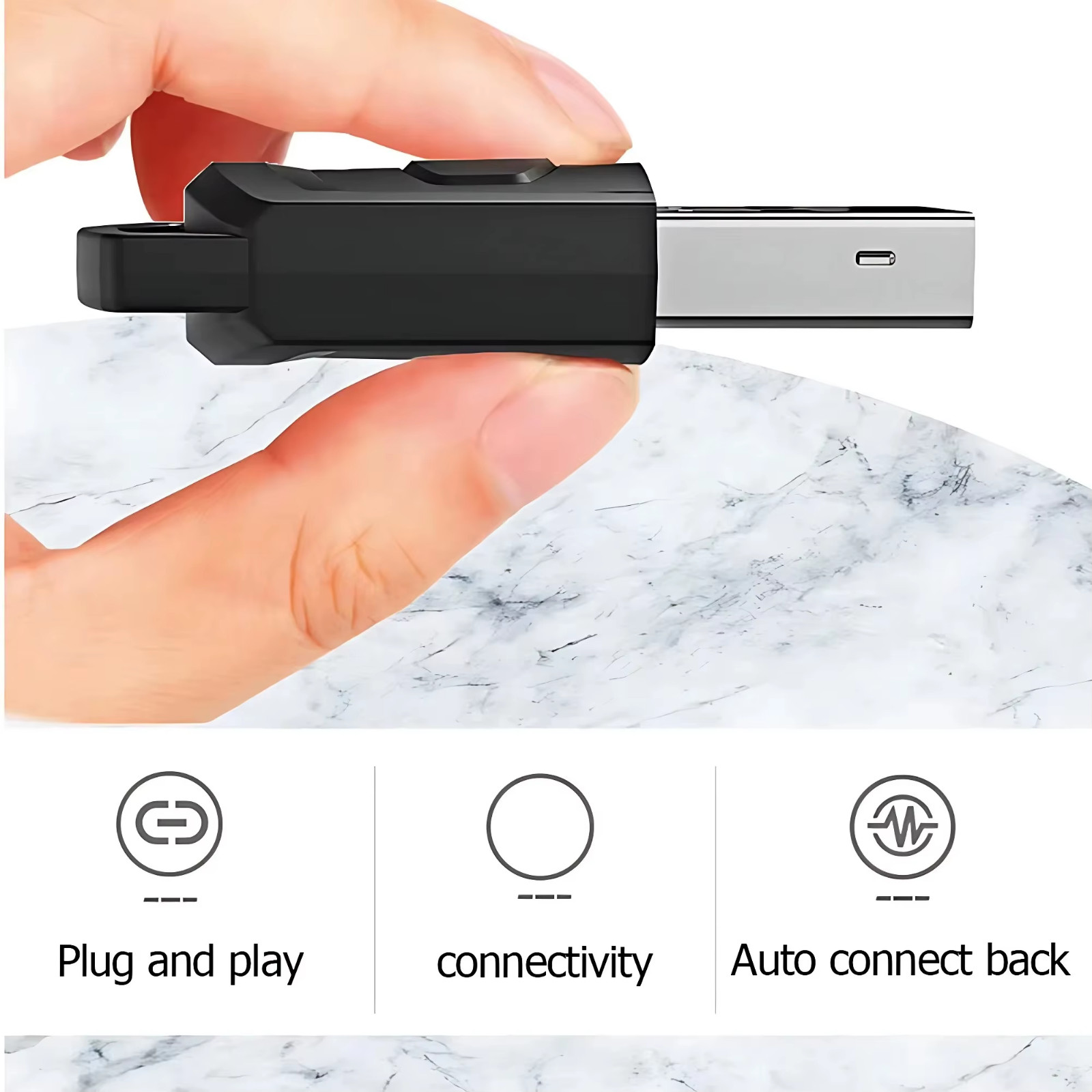 Bluetooth Transmitter Wireless Receiver for PS5 PS4 PC USB Dongle Audio Adapter