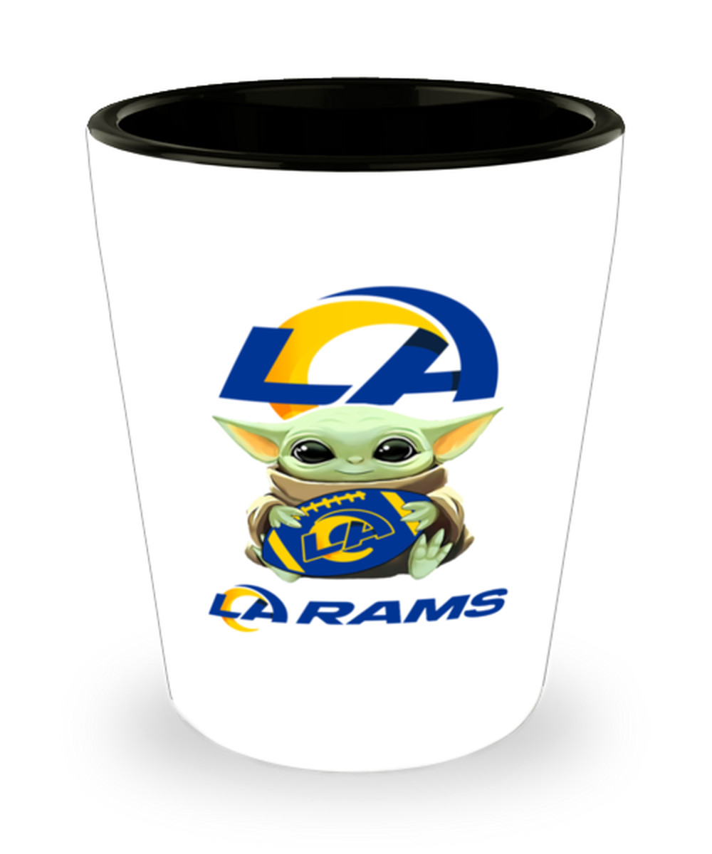 Los Angeles RAMS Shot Glass Funny Yoda RAMS Football Christmas Birthday Gift
