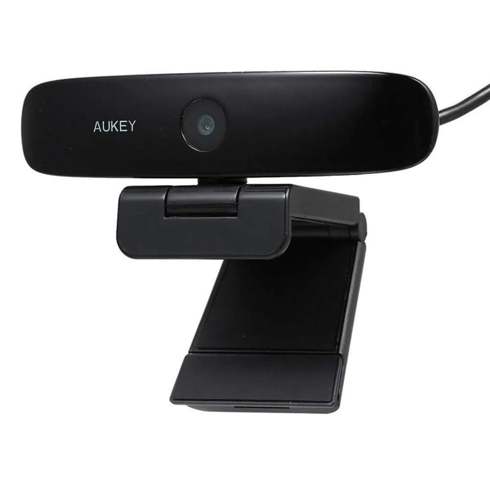 New AUKEY PC-LM5 Full HD 1080p Webcam Autofocus Built-in Dual Microphone Black