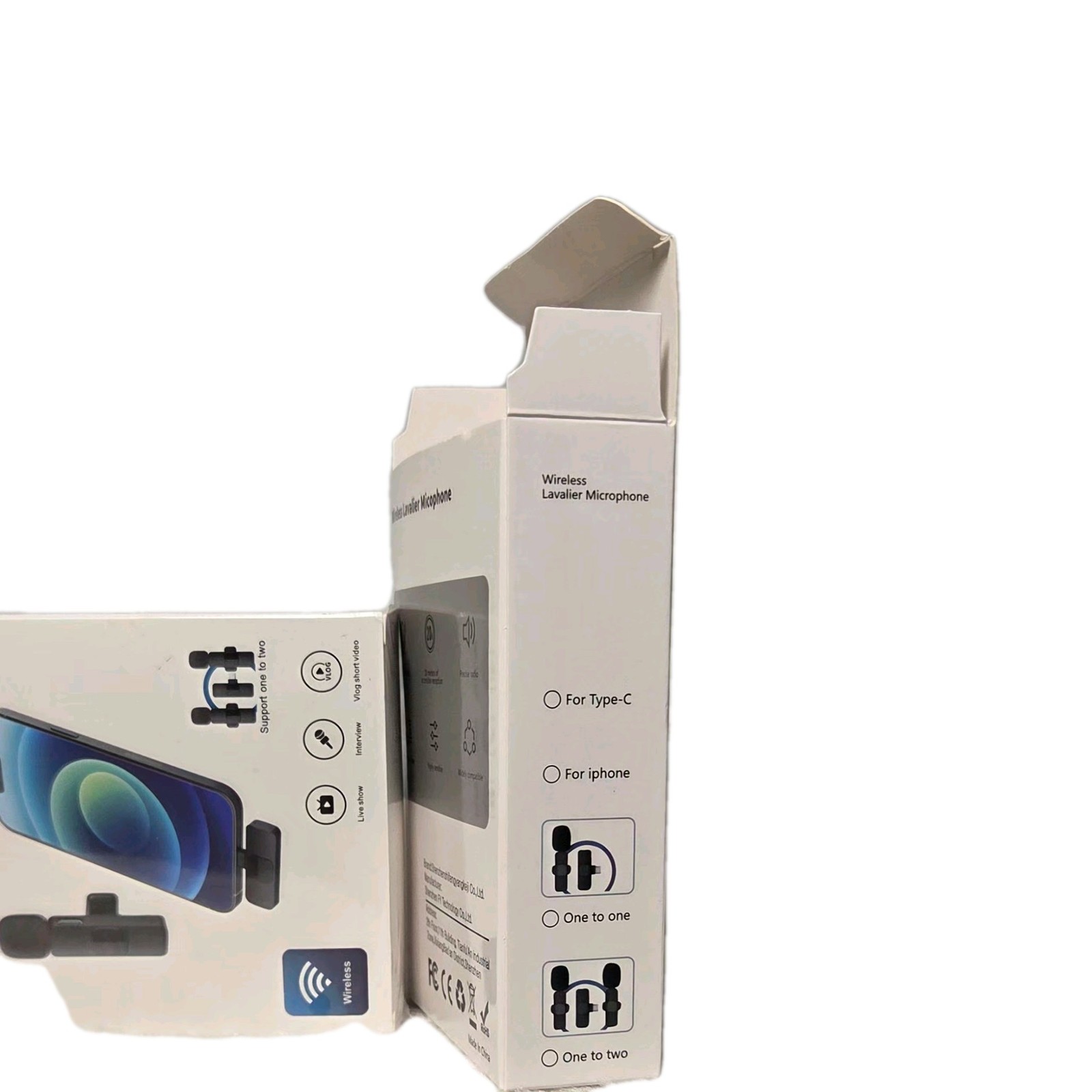 Shenzhenshifengyangkeji Wireless Lavalier Microphone for iPhone Type-C, Plug an…