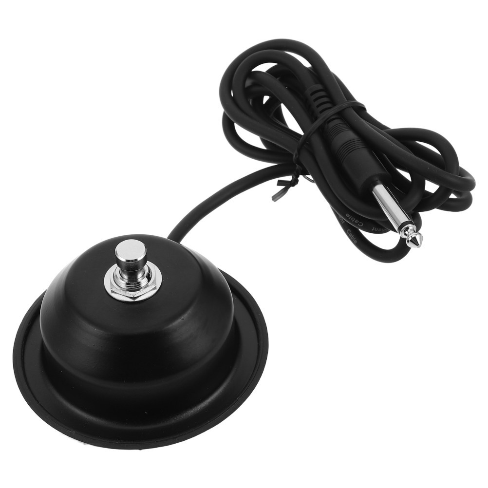 Reusable 1-Button Guitar Footswitch Durable Metal for Effect Pedal Control Black