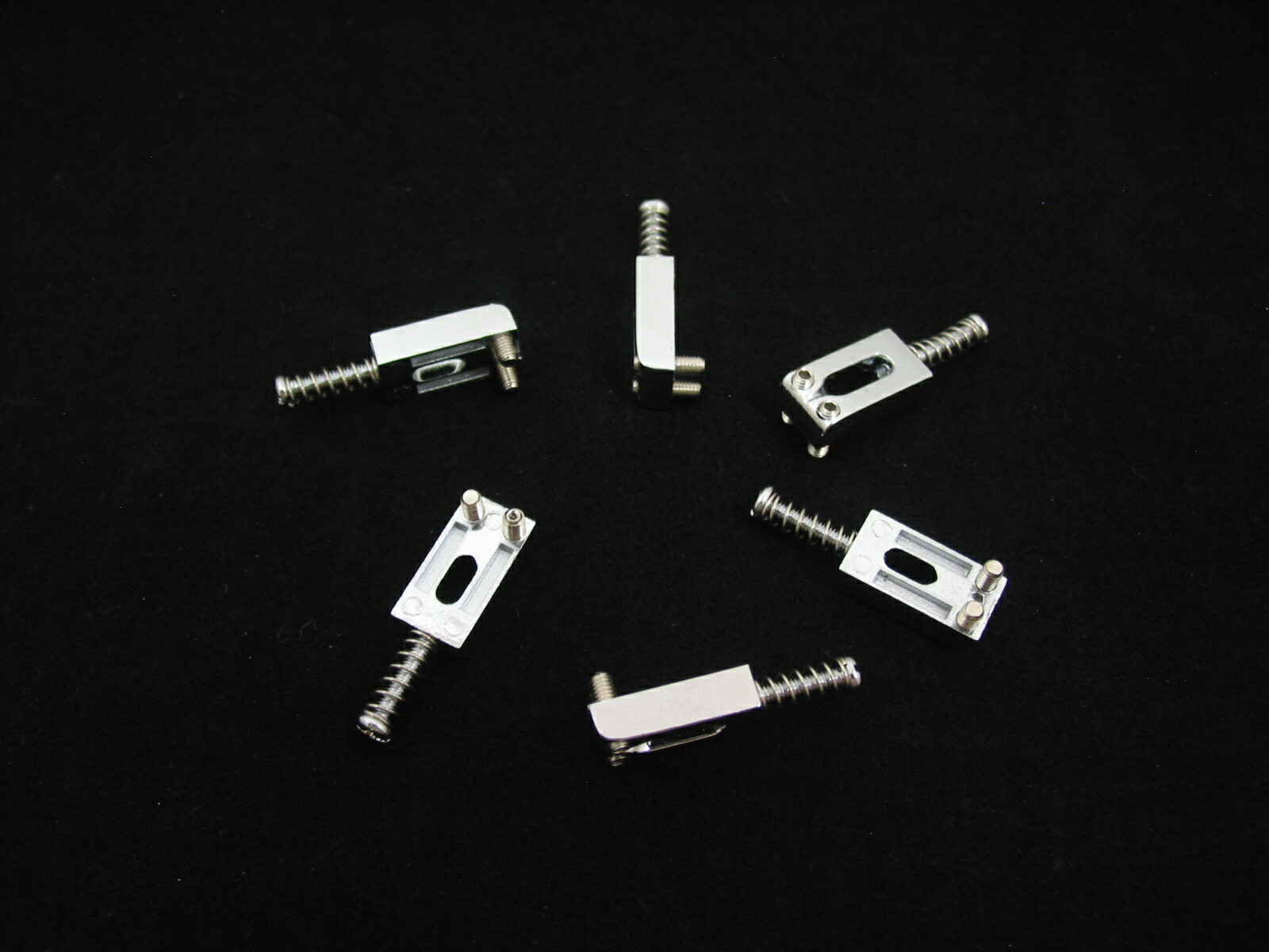 Chrome Bridge Saddles For Stratocaster Telecaster, Squier & Strat Style Guitars