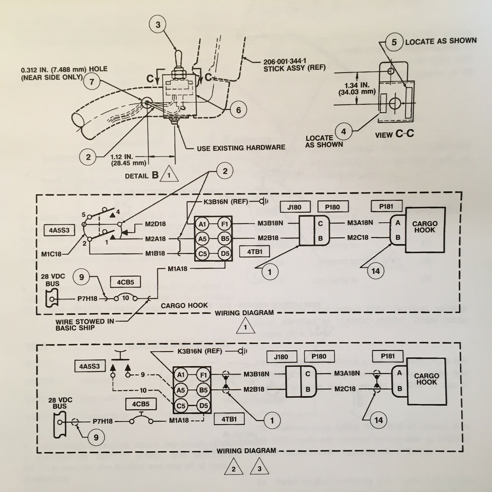 Bell 206L Cargo Hook Kits Service Instruction Manual