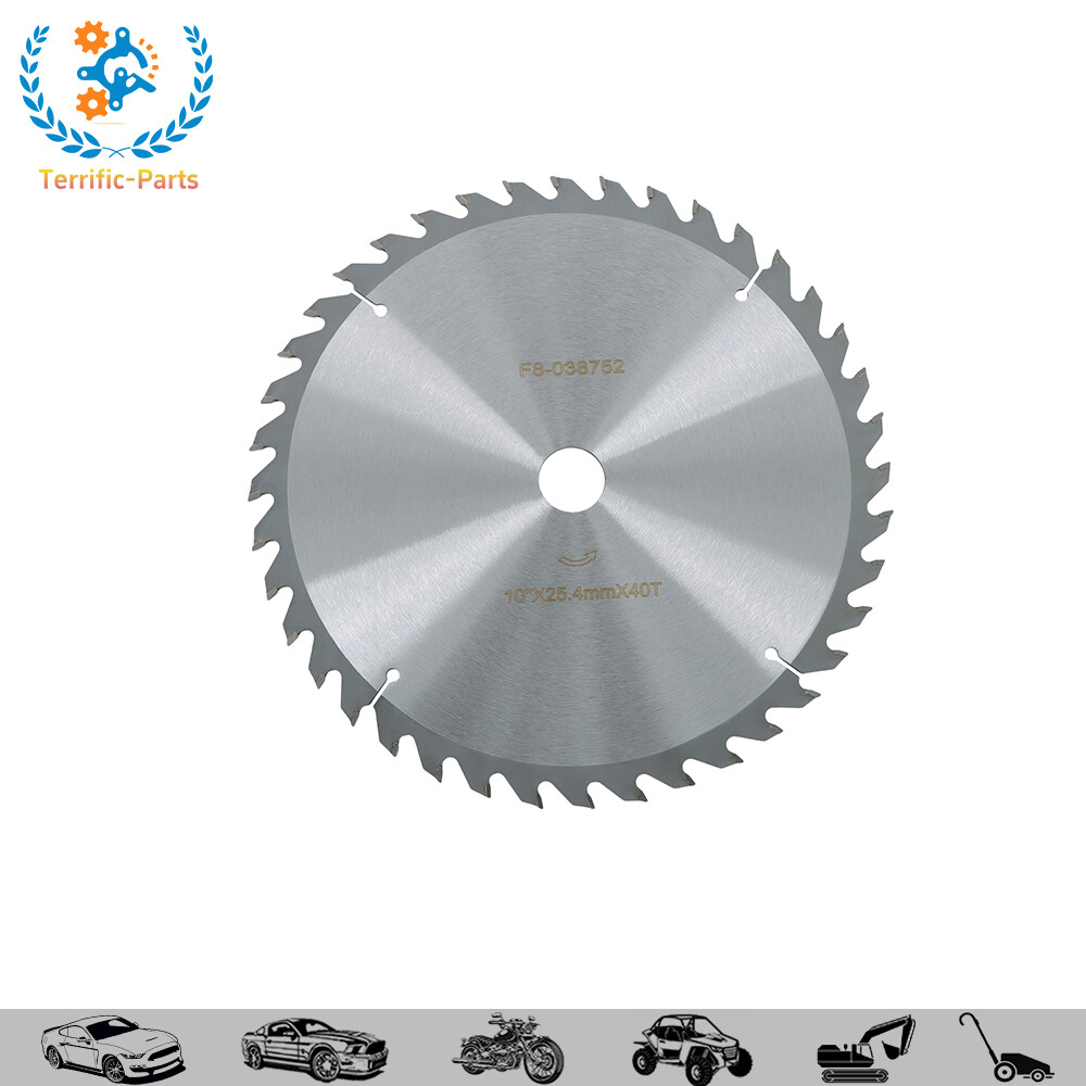 10"×25.44mm×40T Carbide Tipped Circular Saw Blade for Wood&Metal Cutting,Silver