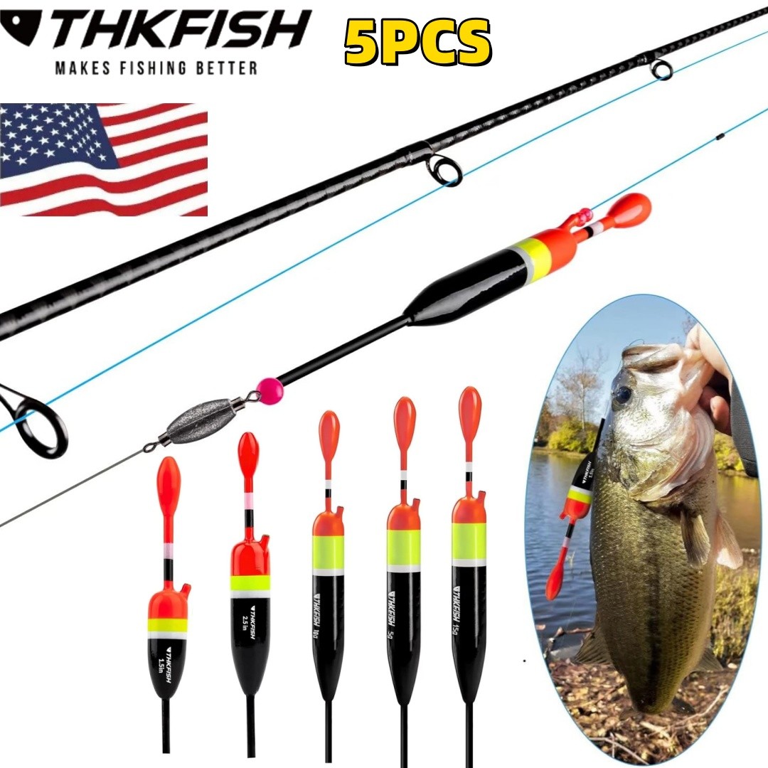5pcs Fishing Floats Balsa Wood Fishing Slip Float Slip Saltwater Freshwater US