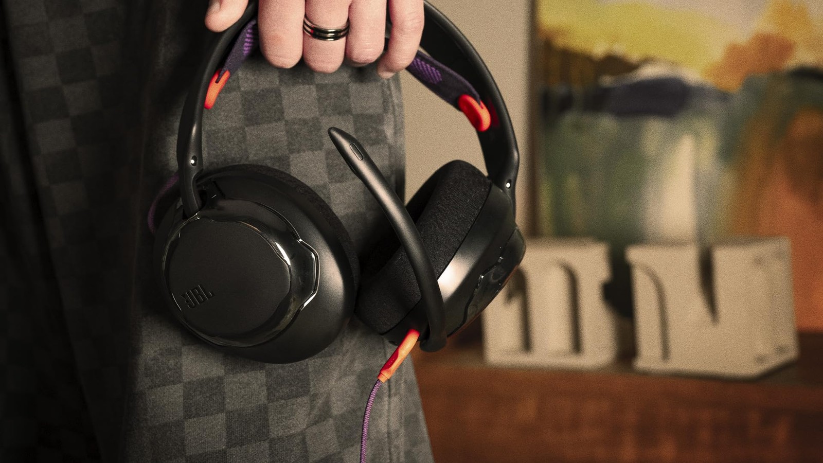 JBL Quantum six five zero wireless gaming headset with mic long battery life