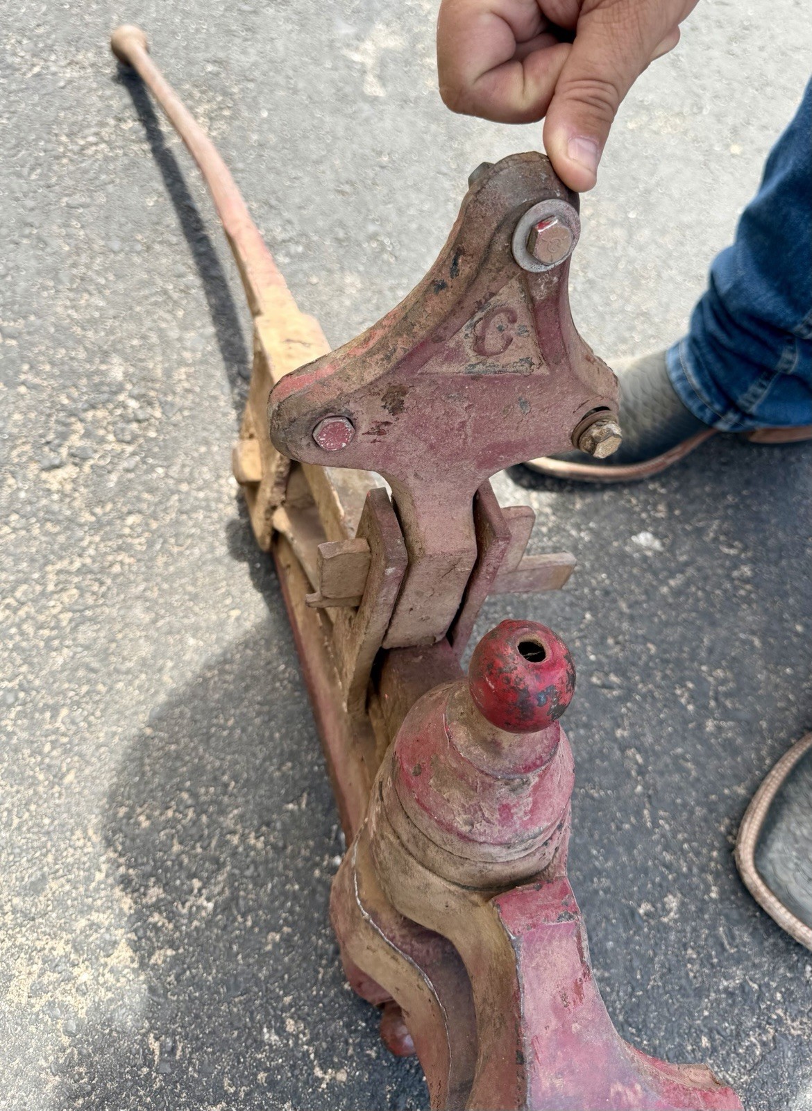 Columbian No 606 Blacksmith Leg Post Vise 6" Jaws Heavy Duty