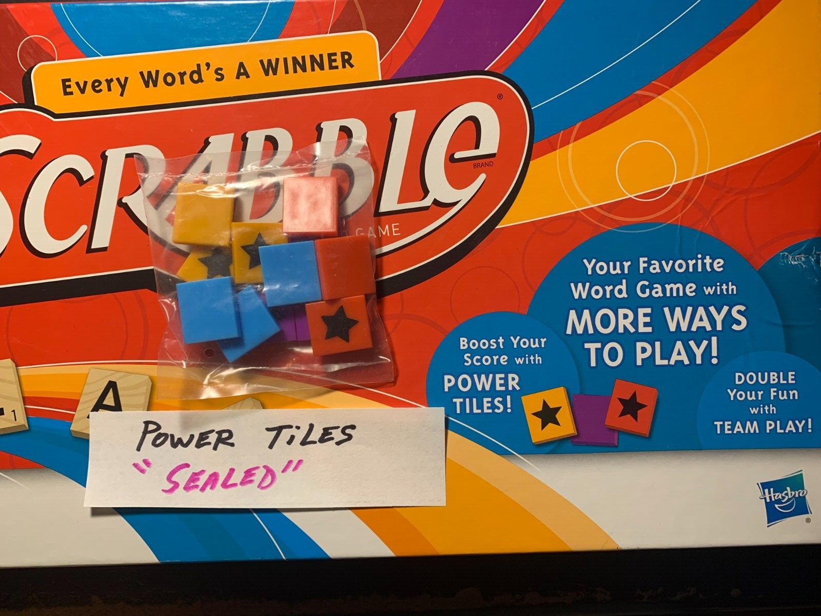 SCRABBLE POWER TILES Sealed / NOS / Never Opened FREE SHIPPING