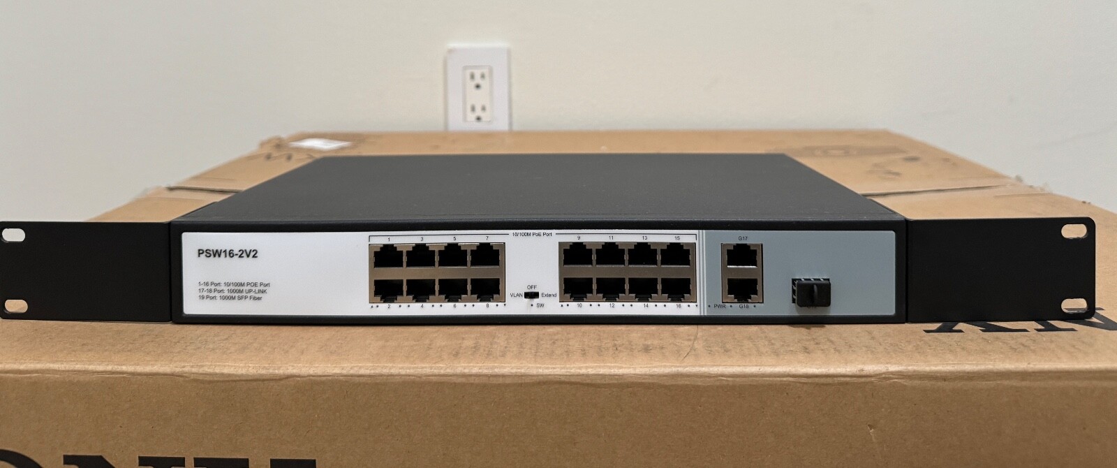 POE Switch PSW16-2V2 100mbps 1-16 port: 10/100M POE Port Gibabit Uplink Port