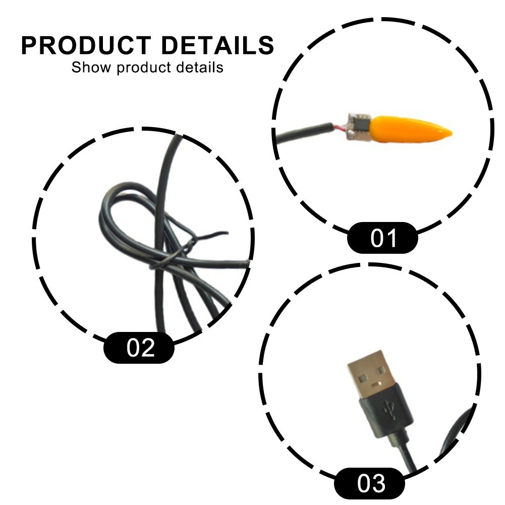 For Parties For Cafes USB Flame Lamp USB Powered 5V Power Realistic Flame Effect