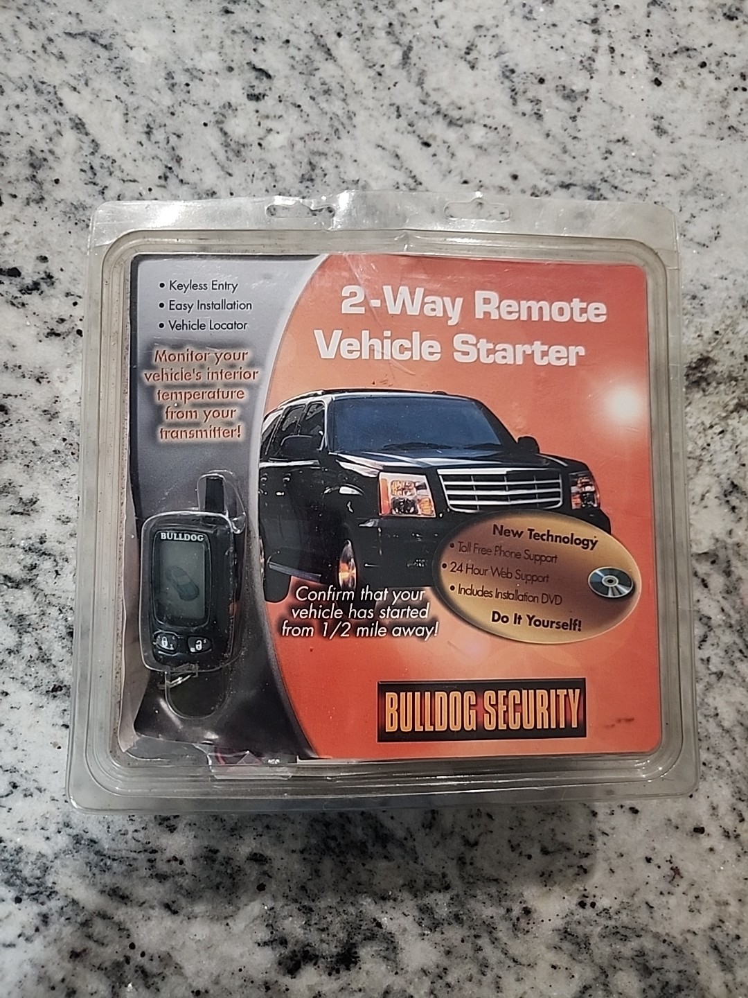 Bulldog Security Deluxe 500 LC remote vehicle starter & paging alarm system NIB