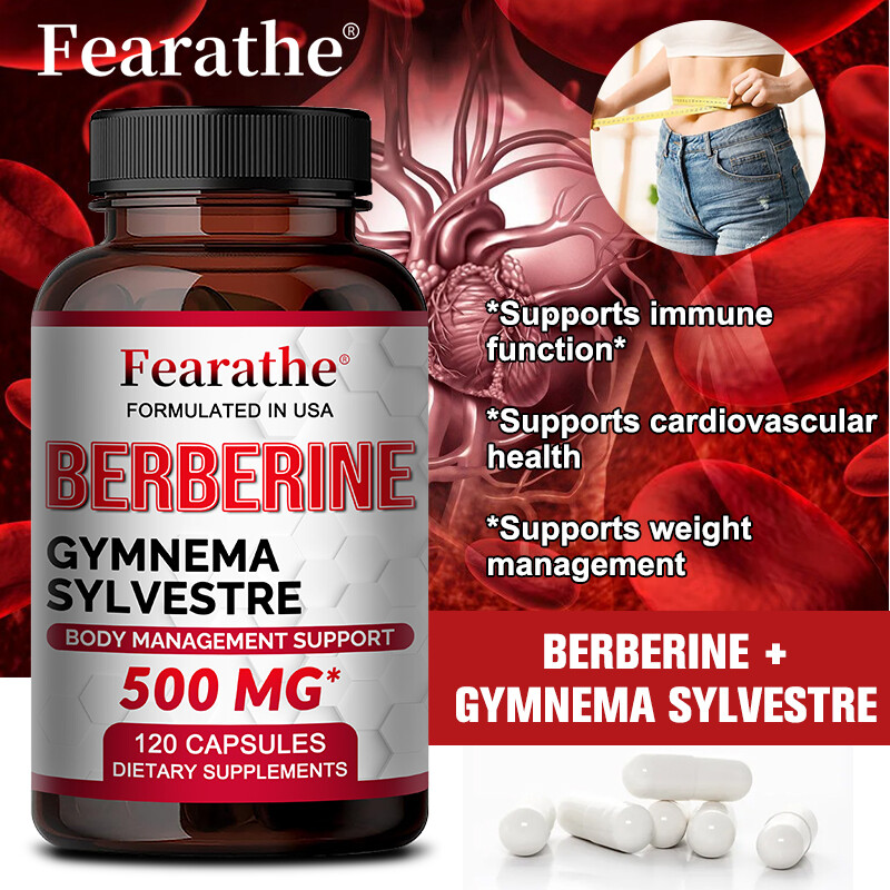 Berberine with Gymnema Sylvestre 30/60/120 capsules Heart Health & Immune