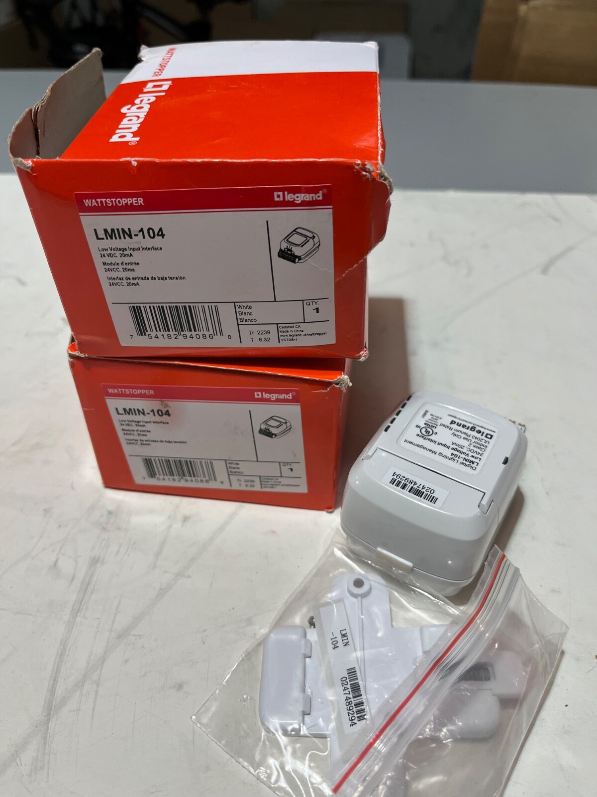Lot of 2  NIB WATTSTOPPER Legrand LMIN-104 24VDC LV INPUT INTERFACE