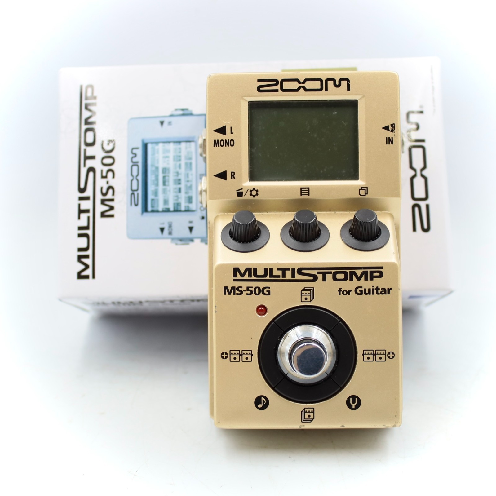 ZOOM MS-50G MultiStomp Limited Gold With Original Box Multi Effect Pedal 000368