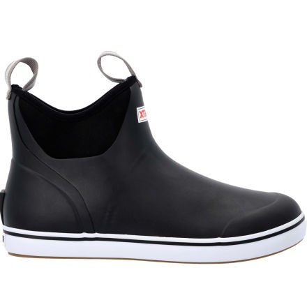 XTRATUF Men's 6" Ankle Deck Boot Black - 22736, Black
