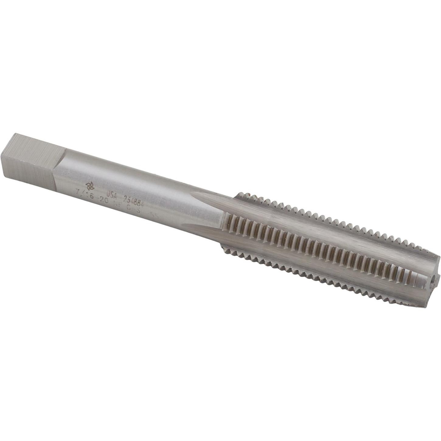 Industrial Tap, 7/16 Inch-20 SAE, Right Hand Thread
