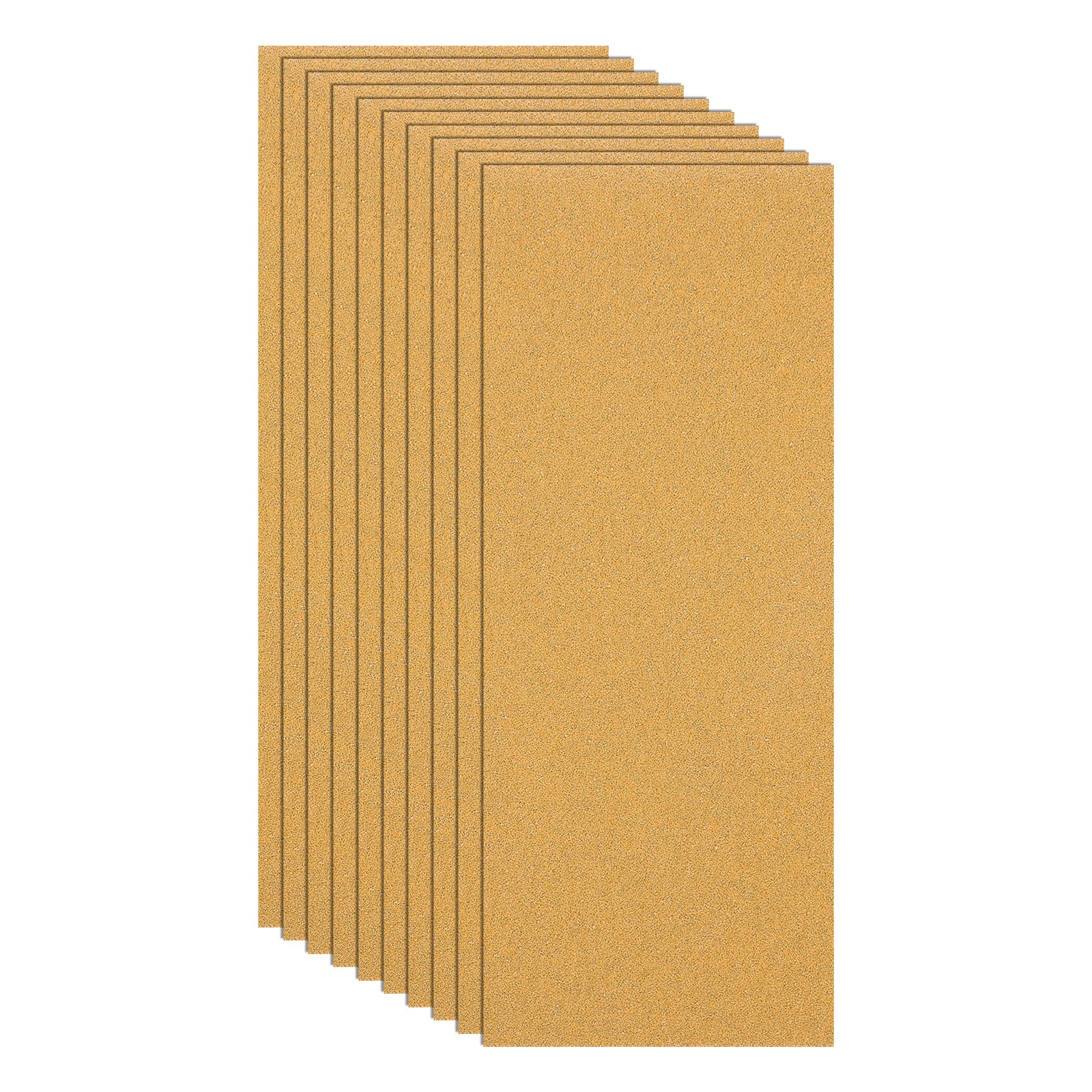 10 Pack 3.6" x 9" Sandpaper, 80 Grit Sand Paper for Wood Furniture Floor